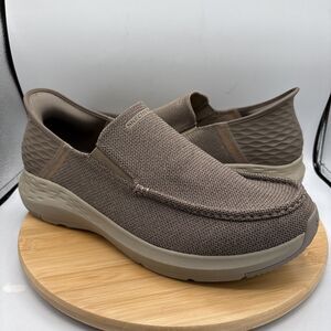 Skechers Parson Ralven Slip -ins Shoes Mens 15 Extra Wide Canvas Relaxed Loafers